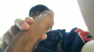 Japanese twink boy masturbation