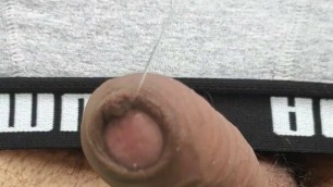 Wet uncut dick