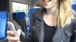 In Public With Cum On My Face! Public handjob!
