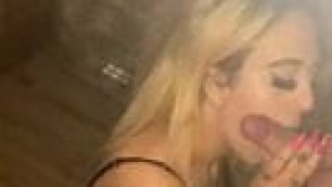 Hungarian Aleska blowjob