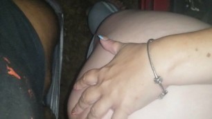 Some anal fun outside with a sexy mature.
