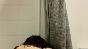 Working a big dildo into my ass