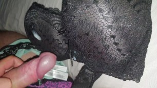 Wank an cum in mates wife panties an bra