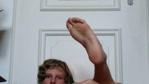 Me gaping my hole wide with my hole spreader