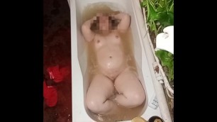 The wife urinated on her husband. The husband took revenge