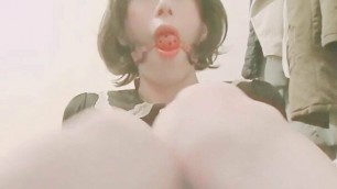 Transvestite electrode masturbation