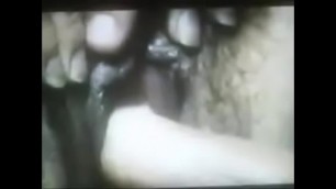 Milf gets her hairy pussy fucked and creamed