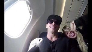 sucking  me  in  a     airplane