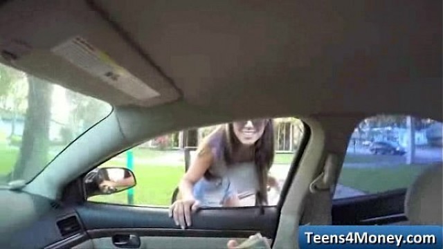 Teens Love Money fucked in open Public - video 20