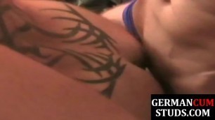 European jocks enjoy breeding and fisting in group action