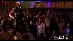Tons of blonde ladies sucking knobs
