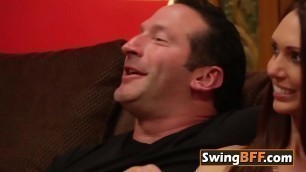 Wild group sex in swinger orgy&period; The red room is on fire&period; BFF will be swapped