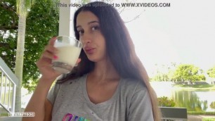 He cum on my face and sent to the backyard