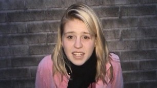Skinny Blonde Suck and Rides a Stranger