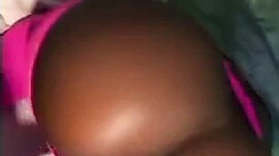 Ebony stepmom fucks her stepson in pink tight leggings  final nut