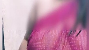 My First Video Indian Plus Size Model Saree Stripping Black Blouse