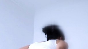 My cousing let me ride hard that dick after college class until getting her cum inside in my parents room
