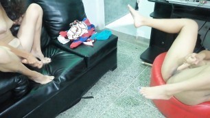 2  PART MY TRAINER IS VERY HOT AND I FUCK HER TO TAKE HER HEAT OFF
