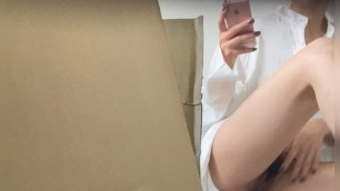 Perverted Japanese! I voyeured my wife's masturbation