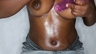 Oiled Tits and Dildo Play