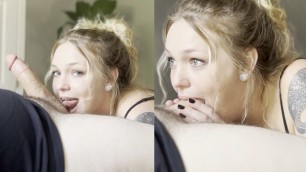 Krissy thanks Rod for massage with her feet and throat-real couple