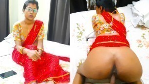 Dost ka Soitalima Ko Chodna Para - Indian Bhabi in Red Saree