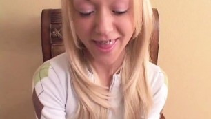 Teen Lil Lexy with small tits and pussy Blowjob and cumming